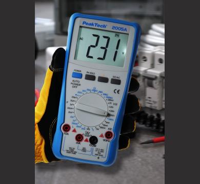 ЦИФРОВ МУЛТИМЕТЪР, ДО 2000, 1000V / 10А AC/DC модел PeakTech® 2005A