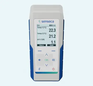 Senseca PRO 135.2 Dual-Channel Thermocouple Thermometer with Data Logger for Field Temperature Measurement