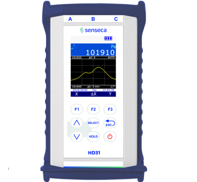 Senseca HD3114B Precision Barometer and Handheld Data Logger for Temperature, Humidity and Pressure