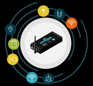 nemi Log (+ cellular) – Battery-Powered Wireless Data Logger with Integrated Sensors and Cellular Connectivity