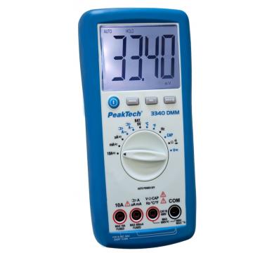 ЦИФРОВ МУЛТИМЕТЪР ДО 4 000, 600V AC/DC МОДЕЛ PeakTech® 3340
