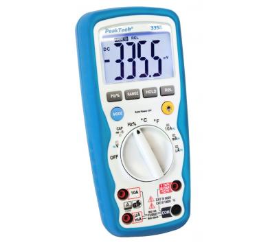 ПРОФЕСИОНАЛЕН ЦИФРОВ МУЛТИМЕТЪР ДО 4 000, 1000V AC/DC, IP67, МОДЕЛ PeakTech® 3355