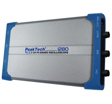 2-КАНАЛЕН PC-БАЗИРАН ОСЦИЛОСКОП, 60 MHz, 500 МSa/s, с USB и LAN МОДЕЛ PeakTech® 1280