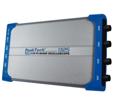 4-КАНАЛЕН PC-БАЗИРАН ОСЦИЛОСКОП, 60 MHz, 500 MSa/s, с USB и LAN МОДЕЛ PeakTech® 1325
