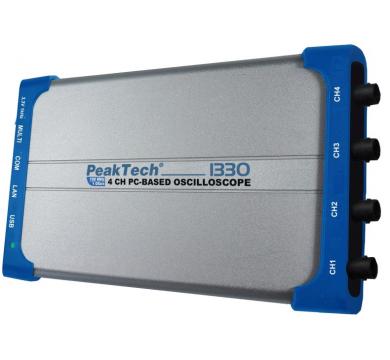4-КАНАЛЕН PC-БАЗИРАН ОСЦИЛОСКОП 100 MHz, 1 GSa/s, с USB и LAN МОДЕЛ PeakTech® 1330