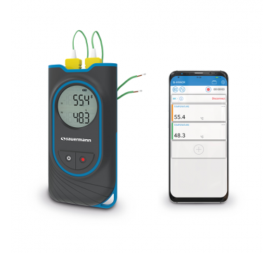 Sauermann Si-TT3 Dual-Input K-Type Thermocouple Thermometer