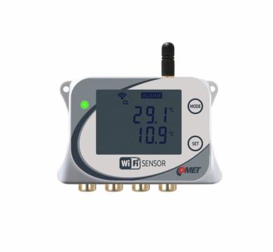 WiFi temperature sensor for 4 external Pt1000 probes W0741